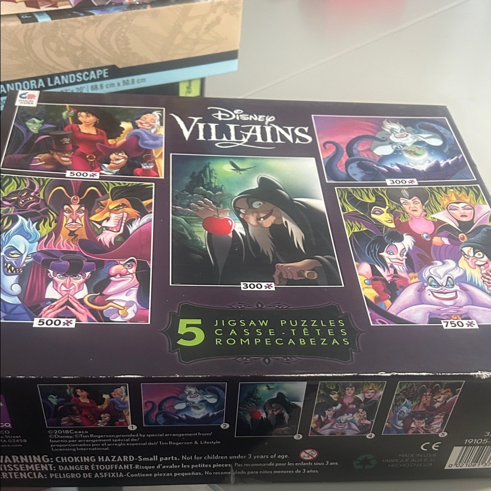 Disney Villains Puzzle Collection - Black, Red, Purple